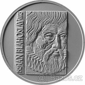 Pamětní stříbrná mince ČNB 2023 Jan Blahoslav BK