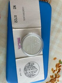 Stribrna mince Ceska Kooperativa 1993 1998 - 1