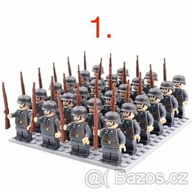 Figúrky vojakov (24ks) + Zbrane - typ lego - nové - 1