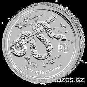 1 oz - stříbrná mince (Rok hada)