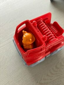 Green Toys hasičské malé auto