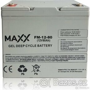 Gelová baterie Maxx FM-12-80,12V 80Ah