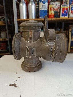 Velká karbidové lampa Bleriot 1900, nález necisteno