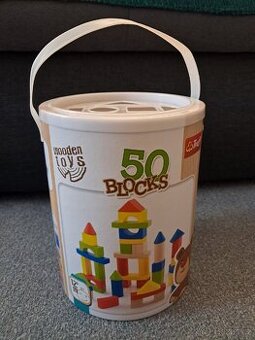 Dřevéné kostky 50ks