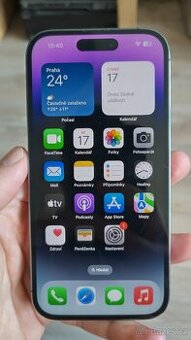Apple iPhone 14 Pro 128GB Fialovy, pěkný stav,86%bat,z.12mes