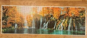 Diamantové malování hotový velký obrázek - vodopád