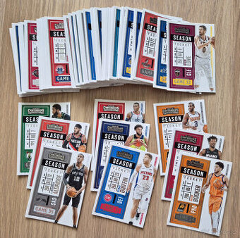 Basketbalové karty: Lot 68 karet Panini Contenders 20-21