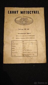Návod k obsluze Jawa 550 - original