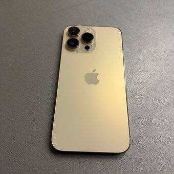 iPhone 14 Pro Max 128GB gold, pěkný stav, 12 měsíců záruka