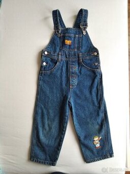 kalhoty riflové s laclem