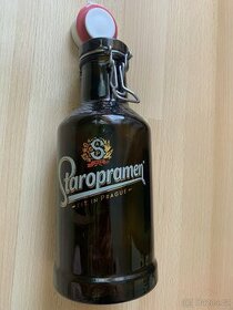 Staropramen výroční skleněná láhev