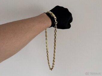 Zlata retez anker pilka 14k 585/1000 215g