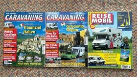 Časopisy CARAVANING a REISE MOBIL karavan obytný vůz