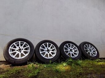 Prodám 4 ks hliníkový ráfků R14 x 6.0JJ vč.pneu Barum