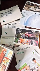 Škoda servisní knížky, návody k obsluze,