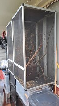 Flexarium 60x60x120 cm, síťové terárium