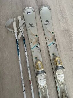 Lyže ROSSIGNOL 146 cm + hůlky