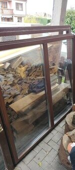 Dřevěné okno 240x150 dvojsklo