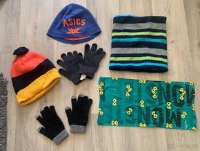 Čepice, nákrčníky, rukavice 6-8 let