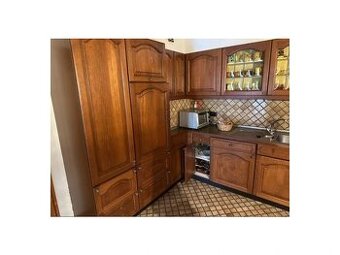 Kuchyně tmavý dub se spotřebiči,4781