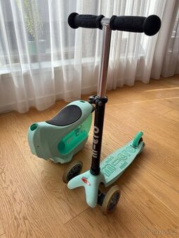 Dětská Micro koloběžka a Mini2go dětské odrážedlo 2v1 Deluxe