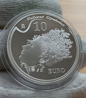Stříbrná mince 10 € Španělsko