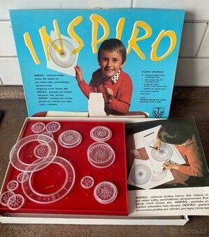 Retro hra / stavebnice Inspiro, originál krabice + návod