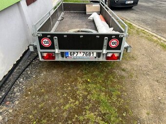 Přívěsný vozík Agados 2,7t. 1,3x3,05m +nástavba