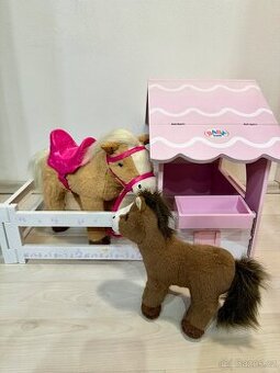 Stáj baby born s koníky