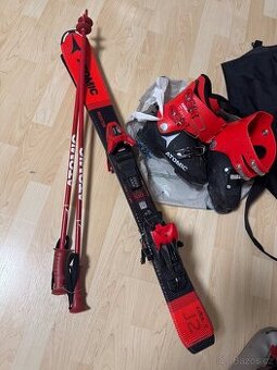 Dětské lyže lyžáky a hůlky set ATOMIC