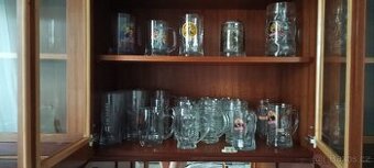 Kvalitní retro sklo, československý křišťál a pivní sklo