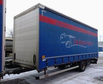 Nákladní přívěs SVAN 10t-18 Europalet-Třístranná shrnovačka