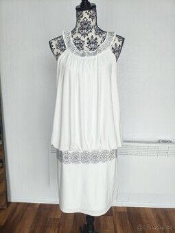 Bílé společenské šaty vel. 40