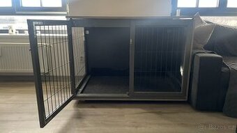 Klec pro psa do bytu – designová, 121×80×89,5, nosnost 80 kg