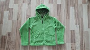 Limetková chlupatá mikina ALPINE PRO, vel. 104/110