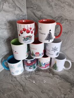 Zimní hrníčky s grafickým motivem