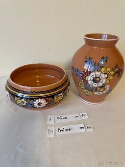 Keramika mísa a váza