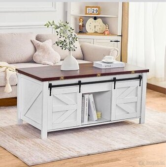 Nový multifunkční rozkládací stolek s úložným prostorem 3v1