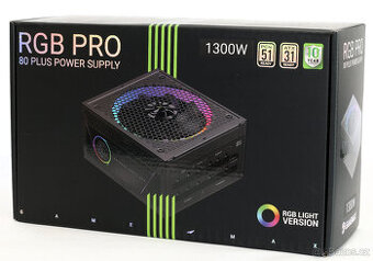 Zdroj: GAMEMAX RGB PRO 1300W Platinum - Nový nerozbalený