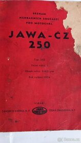 Příručka motocyklu Java cz 250 typ 353