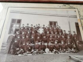 Čáslav 7.Compagnie 1902 velké foto císařská armáda - 1