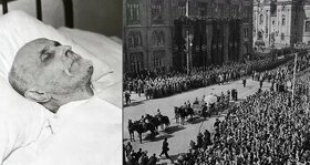 Síňová vstupenka na pohřeb prezidenta T.G.Masaryka+parte