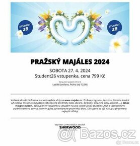 Vstupenka Majales Praha Student26