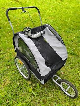 Vozík na 2 děti - 2v1, jogger