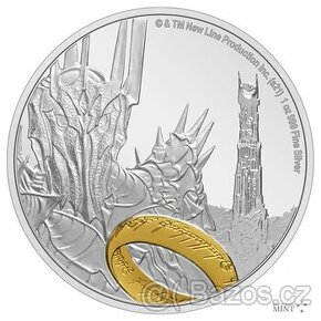 Pán prstenů 2021 Sauron proof - Stříbrná mince 1 Oz