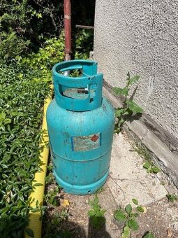 Propan butan láhev 10 kg téměř plná
