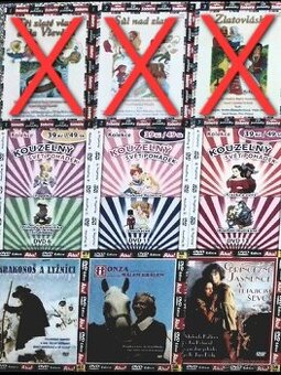 Dětské DVD a CD nové a nerozbalené, sběratelské kusy 49/kus