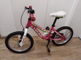 Dětské kolo zn. Head, růžové barvy, vel. 16