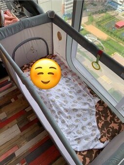 Cestovní postýlka pro miminko s matrací ()