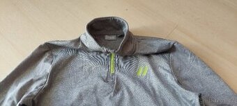 Dětská funkční mikina vel.158-164 šedá,modrá